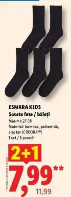 Lidl ESMARA KIDS Șosete fete / băieți Ofertă