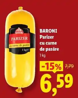 Lidl Baroni Parizer cu carne de pasăre Ofertă