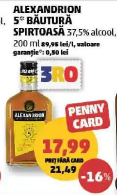 Penny ALEXANDRION 5* Băutură spirtoasă Ofertă