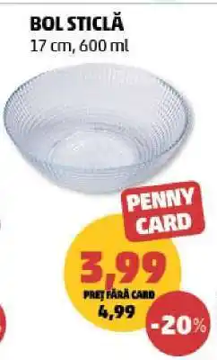 Penny Bol sticlă Ofertă