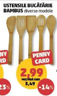 Penny Ustensile bucătărie, bambus Ofertă