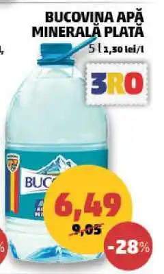 Penny Bucovina apă minerală plată Ofertă
