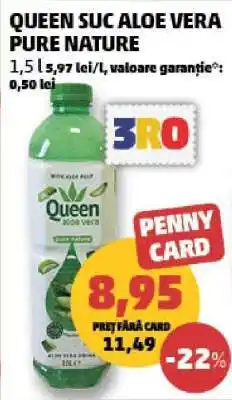 Penny QUEEN SUC ALOE VERA PURE NATURE Ofertă