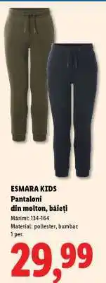 Lidl ESMARA KIDS Pantaloni din molton, băieți Ofertă
