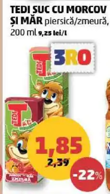 Penny TEDI SUC CU MORCOV ȘI MĂR Ofertă