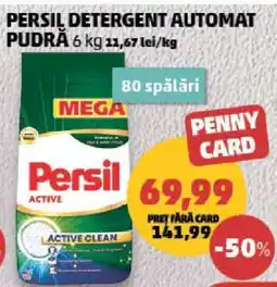 Penny PERSIL DETERGENT AUTOMAT PUDRĂ 6 kg Ofertă