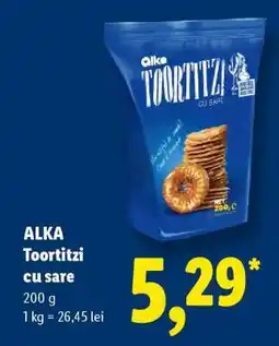 Lidl ALKA Toortitzi cu sare Ofertă
