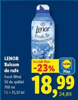 Lidl Lenor Balsam de rufe Ofertă