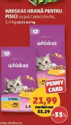 Penny Whiskas Hrană pentru Pisici Ofertă