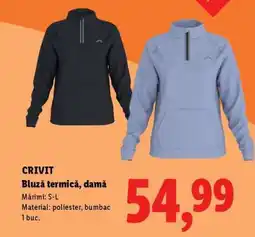 Lidl CRIVIT Bluză termică, damă Ofertă