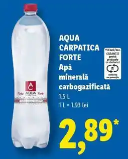 Lidl AQUA CARPATICA FORTE Ofertă