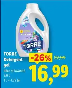 Lidl TORRE Detergent gel Ofertă