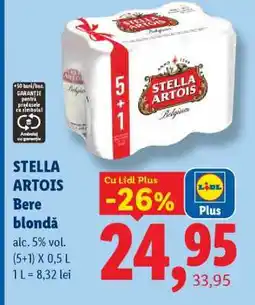 Lidl STELLA ARTOIS Bere blondă Ofertă