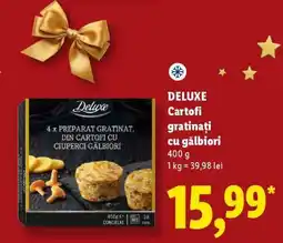 Lidl DELUXE Cartofi gratinați cu gălbiori Ofertă