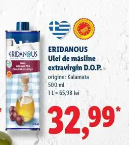 Lidl ERIDANOUS Ulei de măsline extravirgin D.O.P Ofertă