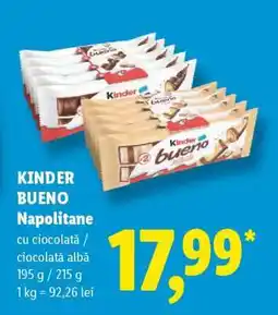Lidl KINDER BUENO Napolitane Ofertă