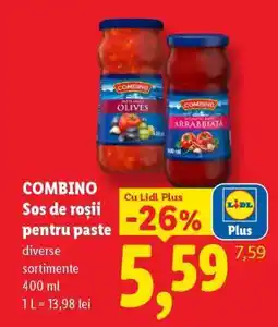 Lidl Combino Sos de roșii pentru paste Ofertă