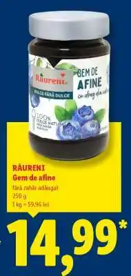 Lidl RÂURENI Gem de afine Ofertă