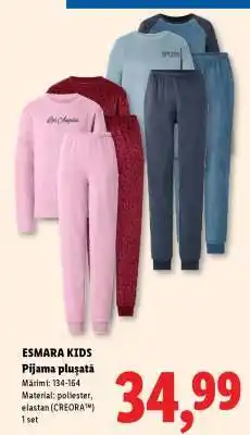 Lidl ESMARA KIDS Pijama plușată Ofertă