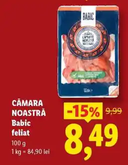 Lidl CĂMARA NOASTRĂ Babic feliat Ofertă
