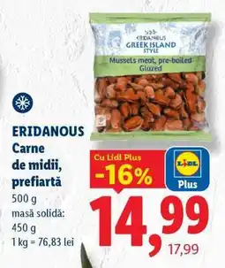 Lidl ERIDANOUS Carne de midii, prefiertă Ofertă