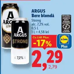 Lidl ARGUS Bere blondă Ofertă