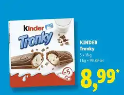 Lidl KINDER Tronky Ofertă