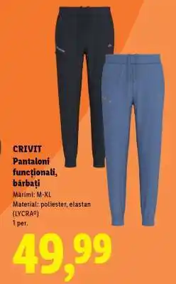 Lidl CRIVIT Pantaloni funcționali, bărbați Ofertă