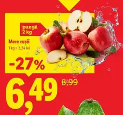 Lidl Mere roşii Ofertă