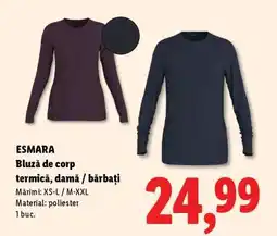 Lidl ESMARA Bluză de corp termică, damă / bărbați Ofertă