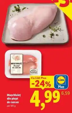 Lidl Mușchiuleț din piept de curcan Ofertă