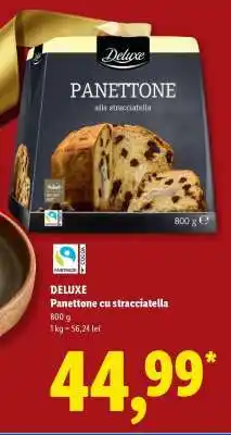 Lidl DELUXE Panettone cu stracciatella Ofertă