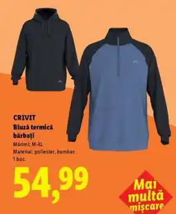 Lidl CRIVIT Bluza termică bărbați Ofertă