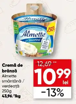 PROFI Almette cremă de brânză smântână / verdeață Ofertă