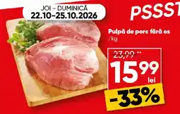 PROFI Pulpă de porc fără os Ofertă