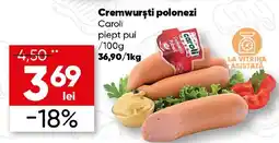 PROFI Caroli cremwurști polonezi piept pui Ofertă