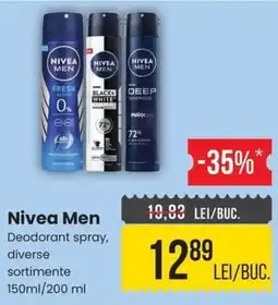 Mega Image Nivea Men Deodorant spray Ofertă