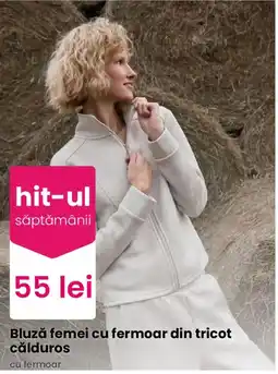 Pepco Bluză femei cu fermoar din tricot călduros Ofertă