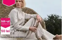 Pepco Pantalonii femei din tricot călduros cu buzunare Ofertă