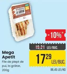Mega Image Mega Appetit File de piept de pui, la grătar Ofertă