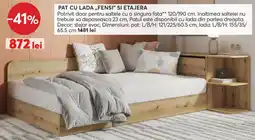Mobila Videnov Pat cu lada Fensi si Etajera Ofertă