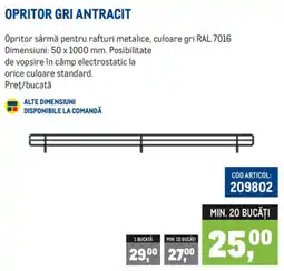 Metro Opritor gri antracit Ofertă