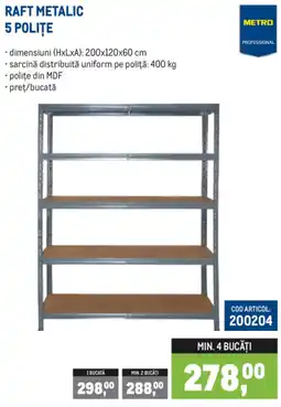 Metro Metro Professional raft metalic 5 polițe Ofertă