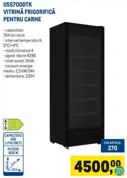 Metro Uss700dtK vitrină frigorifică pentru carne Ofertă