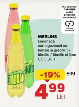 Annabella Merlins limonadă carbogazoasă cu lămâie și grepfrut / lămâie / lămâie și lime Ofertă