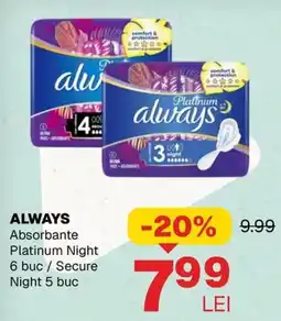 Annabella Always absorbante platinum night Ofertă