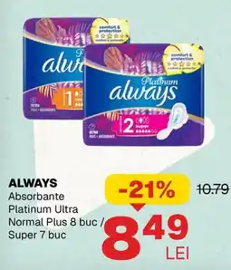Annabella Always absorbante platinum ultra Ofertă