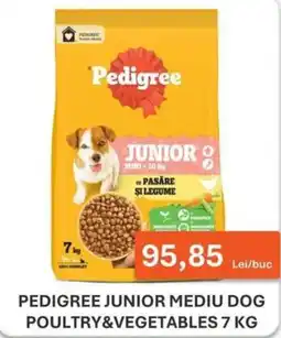Unicarm Pedigree junior mediu dog poultry&vegetables Ofertă