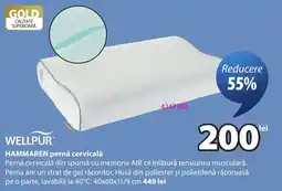 JYSK Wellpur hammaren pernă cervicală Ofertă