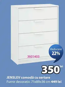 JYSK Jenslev comodă cu sertare Ofertă